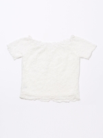 レースオフショルTOP/RED