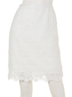 レースタイトスカート/オフホワイト