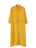 ・シャツワンピース/マスタード