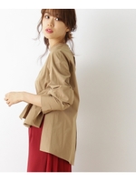 ウエストマークタイプライターブラウス/ブラック(019)