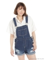 ショートパンツ　サロペット/ブルー
