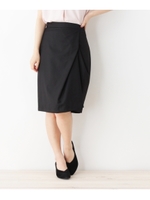 ランダムラップタイトスカート/ブラック(019)