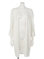 袖口リボンKTロングカーディガン/B.PNK