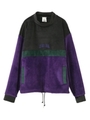 FLEECY COLORBLOCK TOP/オリーブ
