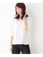 イレギュラーヘムデザインＴシャツ/ホワイト系(002)