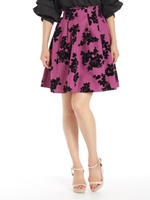 ジョーゼットフロッキー54丈タックスカート/シロ