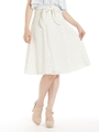 ドットリボンスカート/オフホワイト