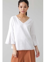 《B ability》ラッセルレースブラウス/ホワイト(030)