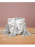 【GINGER 9月号掲載】メタリックフリンジワンショルダー【Hashibami】/シルバー