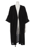 【CHILLE】刺繍入リガウン/カーキ(014)