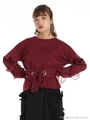レースクロスコルセットTOPS/ボルドー