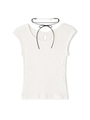 SUMMER RIB TOPS/ホワイト(030)