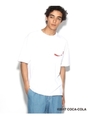 【WEB限定】COCA-COLA by tk.TAKEO KIKUCHI ビッグポケットTシャツ/ホワイト(001)