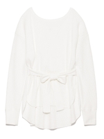 【emmi yoga】ベルト付きプルオーバー/WHT