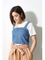 【AZUL by moussy】DENIMビスチェ/BLU