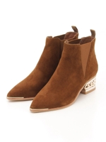 【JEFFREY CAMPBELL】デザインヒールサイドゴアブーツ/ブラウン