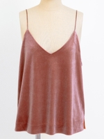 ベロアキャミソール/ピンク