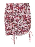 ヴィンテージライクフラワースカート/RED