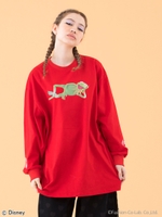 little sunny bite × muppets kermit long tee/RED
