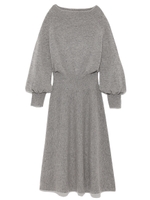 ウールカシミヤオフショルワンピース/MST