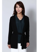 ハイゲージベーシックニットカーディガン/チャコールグレー1(021)