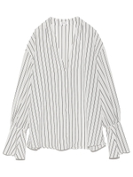 フレアスリーブブラウス/WHT