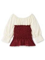 シャーリングビスチェセットブラウス/ピンク