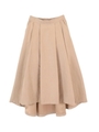 ピーチスキンタックスカート/ライトベージュ
