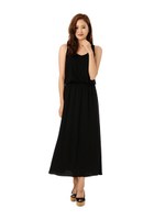 ウエスト切替ワンピース/BLACK
