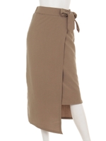 ベルト付ラップスカート/ネイビー