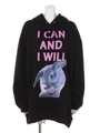 【MILKBOY】GANG RABBIT HOODIE/BLACK×FANCY