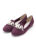 【足幅ゆったり3E】パールオペラシューズ/PURPLE
