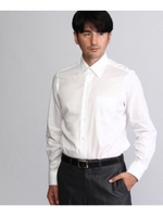 【日本製】ジャパンドビーレギュラーカラーシャツ/ホワイト矢尻モチーフ(001)