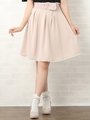 ふわるんベルトタックスカート/ピンク