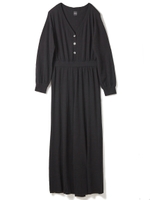 ニットオールインワン/ブラウン