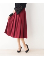 INCEDE サンディングフレアスカート/ダークグリーン(023)