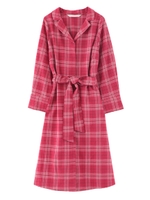 【ワンピース】チェックシャツワンピース/レッド