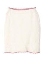 【sw】オールドローズニットスカート/オフホワイト