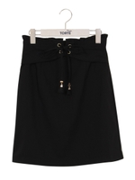 タッセルリボンベルトスカート/ブラック