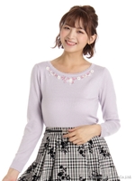 アンジェリーナラメ刺しゅうP/O/ピンク