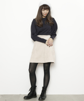 コーデュロイ台形スカート