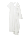 FACETASM ASYMMETRY MANTLE DRESS CHG-OP-W04/ホワイト