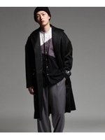 PONTETORTO オーバーフードコート/ブラック(019)