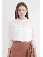 アレックスシャドーストライプブラウス/CHALK(030)