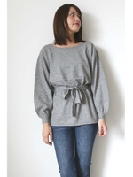 アンゴラタッチウエストリボンニット/ロイヤルブルー(110)