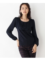 タックドレープ切り替えカットソー/グレー(012)