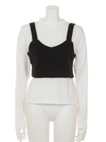 ニットソービスチェ×インナーSET/NVY