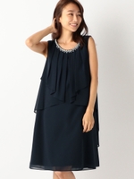 ラッフルサックドレス《結婚式/二次会/謝恩会/パーティー》/グレー