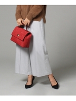 [L]センタープレスワイドパンツ/ライトグレー(011)