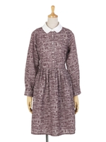 【F i.n.t】アンティーク缶クレリックシャツワンピース/D/GREEN